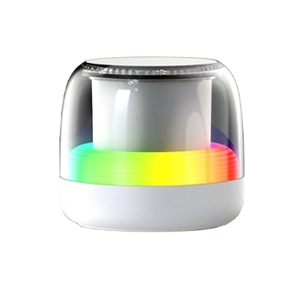 רמקול Bluetooth מעוצב עם תאורת אווירה RGB מתחלפת