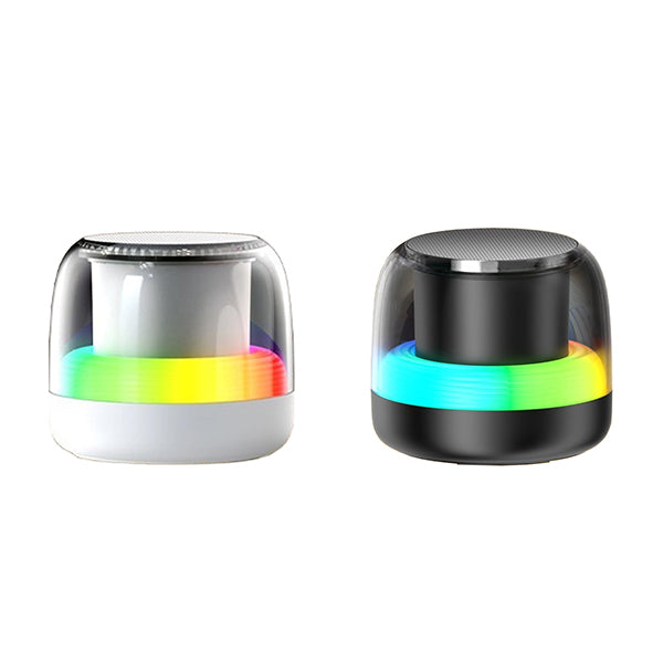 רמקול Bluetooth מעוצב עם תאורת אווירה RGB מתחלפת