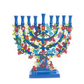 חנוכייה - חיתוך לייזר - רימונים וציפורים